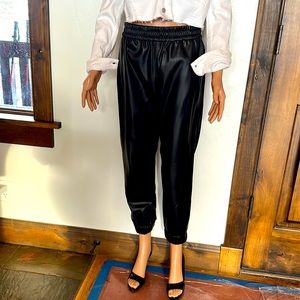 Alice and Olivia vegan leather joggers. BRAND NEW with tags still attached.